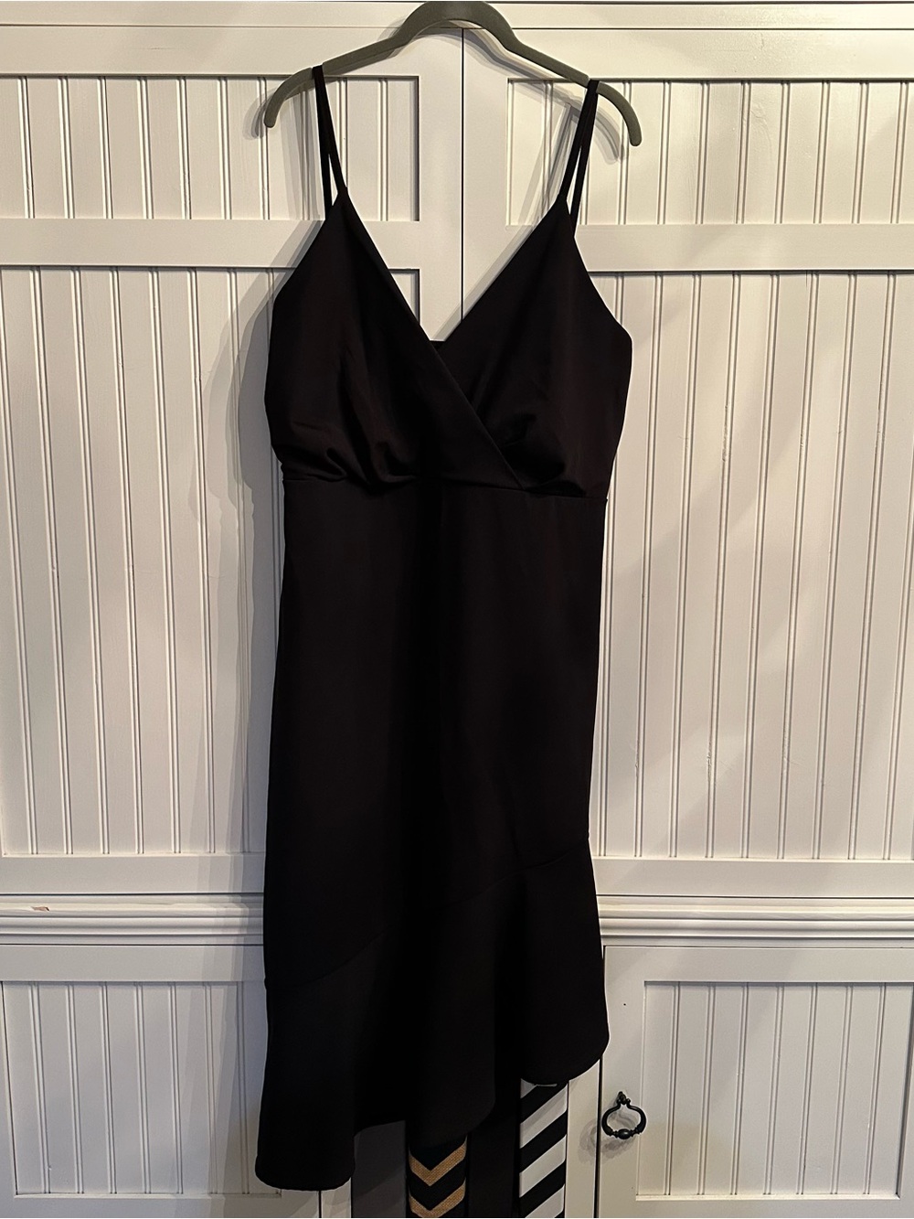 Boohoo Black Cocktail Style Dress with Asymmetric Hem Size US 18